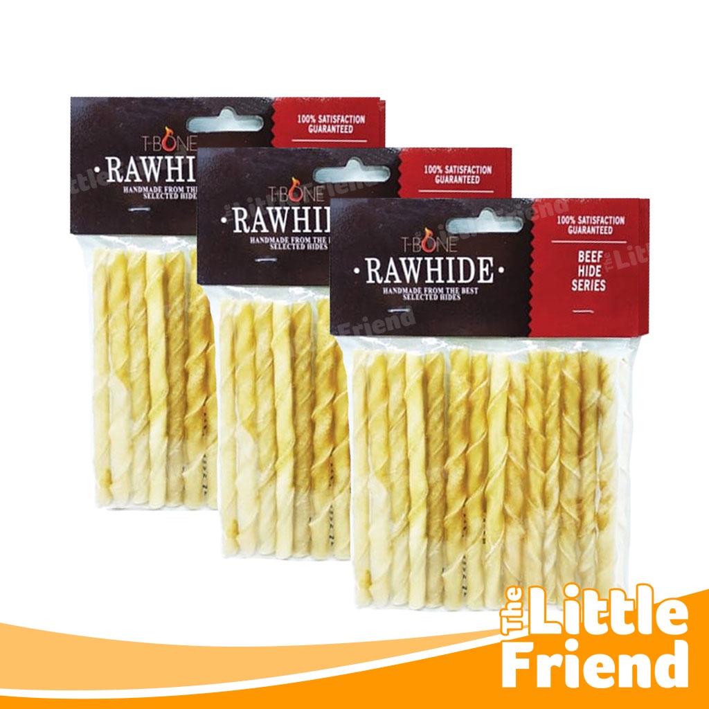 Snack Tulang Gigitan Anjing Twist Bone Stick Rasa Natural dan Milk/Susu Per PACK