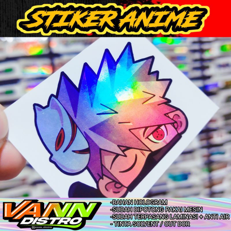 Stiker anime kakashi (B) HOLOGRAM