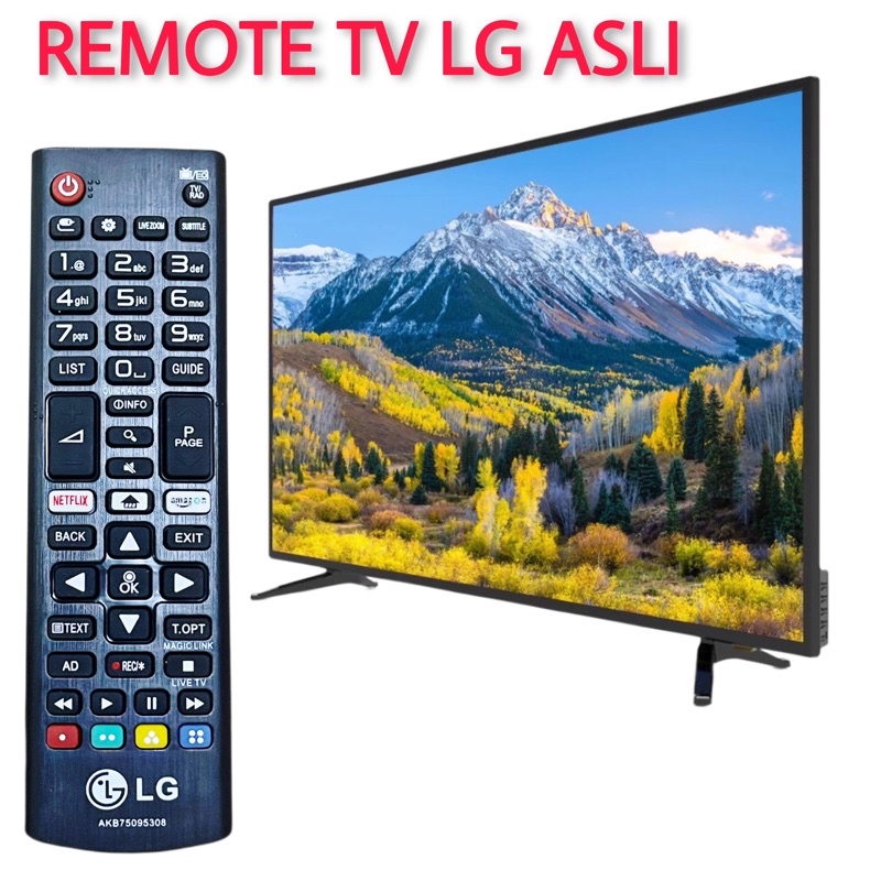 REMOT / REMOTE TV LCD LED LG ASLI ORIGINAL AKB75095308