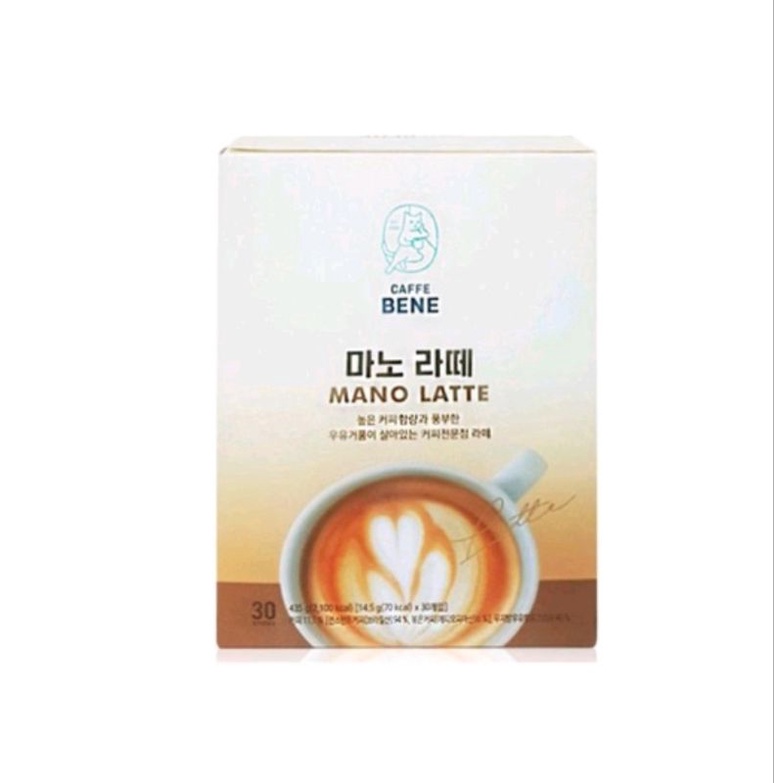 

[10 Sachet] Caffe Bene Mano Latte Kopi Korea/ Kopi Sachet Premium Korea