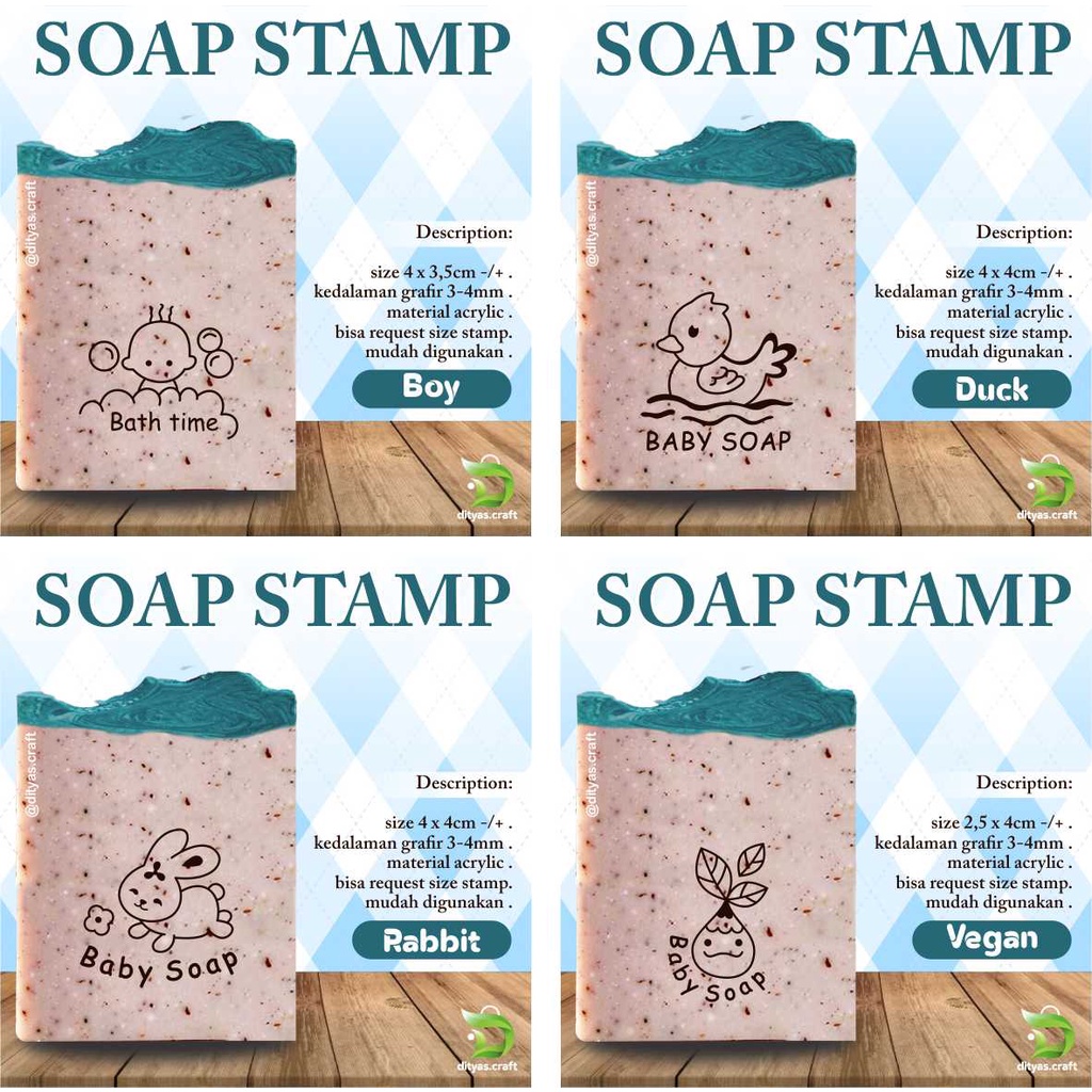 

soap stamp / stempel sabun / edisi BABY SOAP