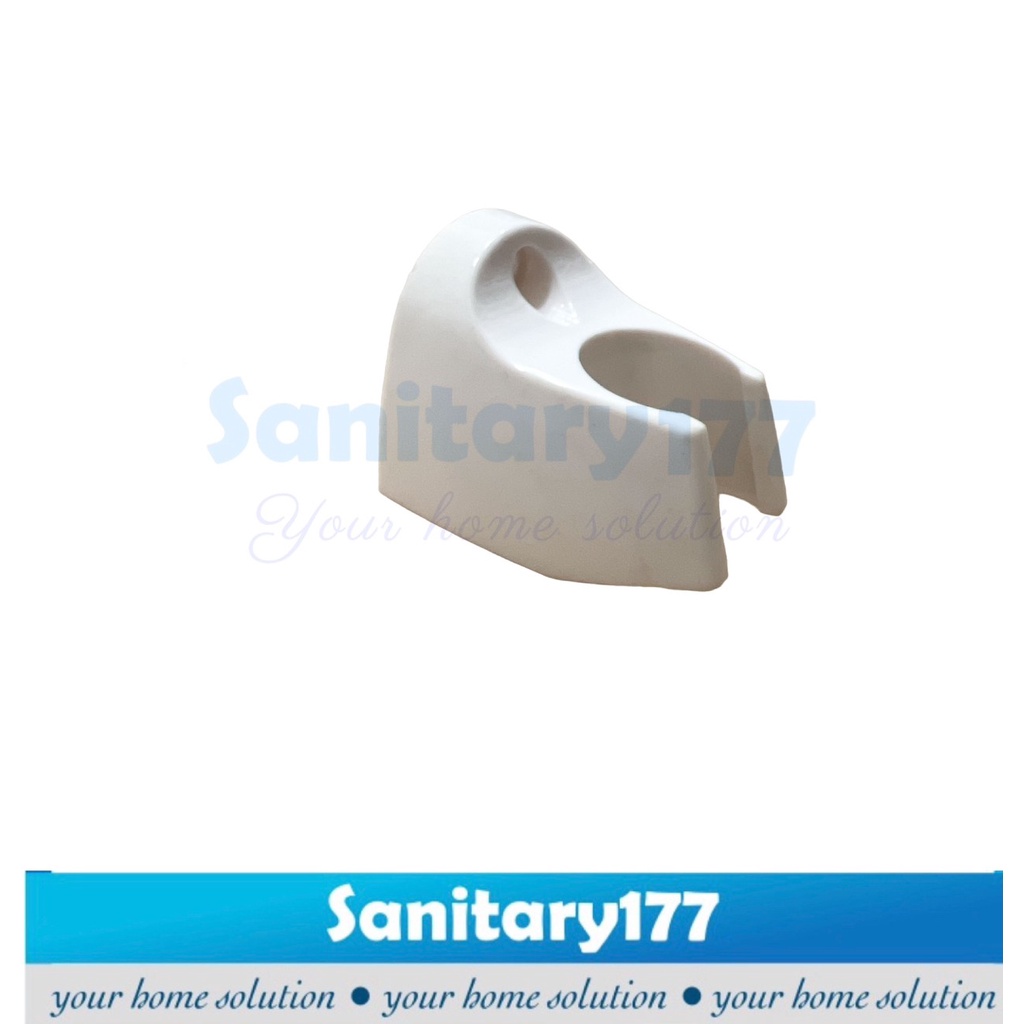 Gantungan Bracket Shower G putih crom abu2-Hanger hook grey cantolan dudukan holder breket jet shower mandi cantelan handle toilet bidet mandi