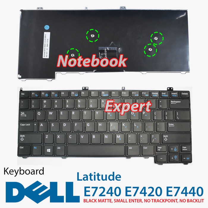 Keyboard Keyboard Dell Latitude E7240 E7420 E7440