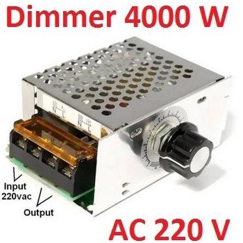 Dimmer SCR AC 220 Volt 4000 Casing Aluminium Dimmer 4000 W