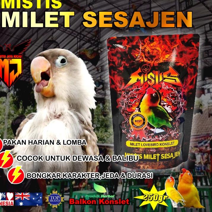 Terkini Pakan Lovebird Konlset | Milet Mistis Lovebird Sesajen pakan Lomba Lovebird