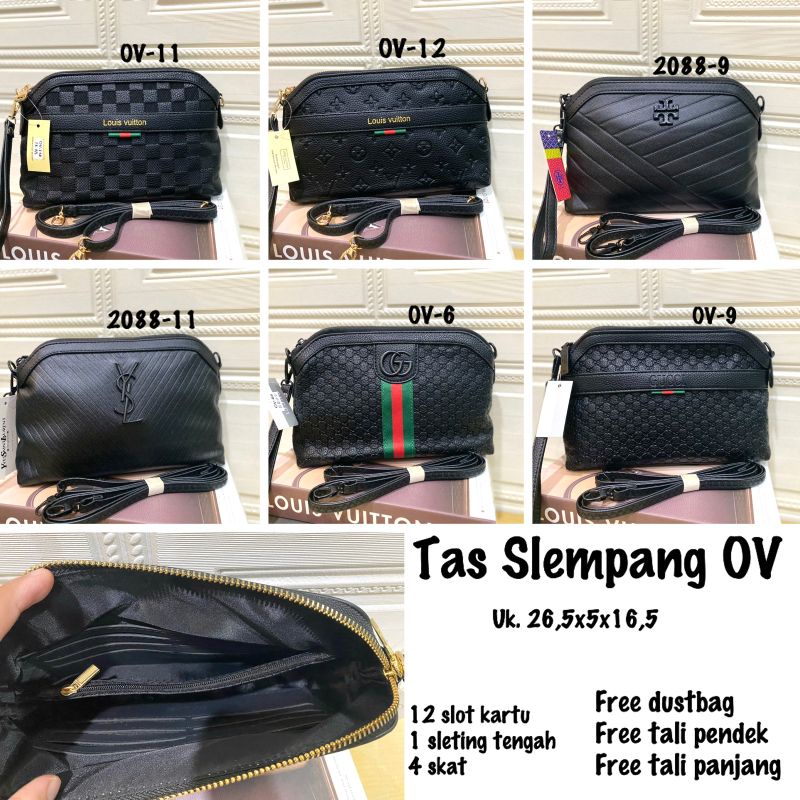 clutch selempang multifungsi/Tas slempang premium/ tas oval import/ tas cewek tali pendek tali panjang
