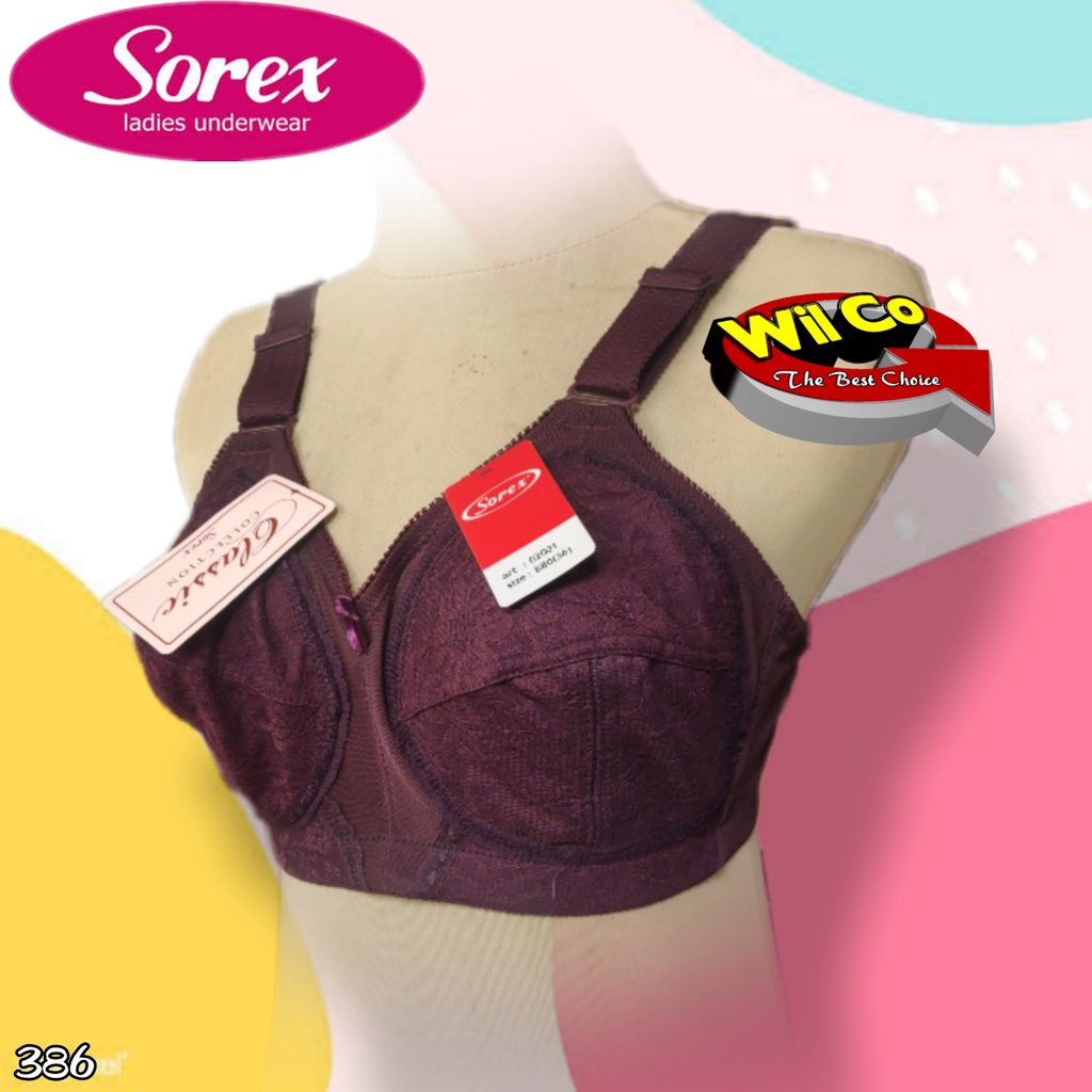 K386 - BRA/BH WANITA CLASSIC SOREX CUP C SIZE 36 - 46  TIGA PENGAIT