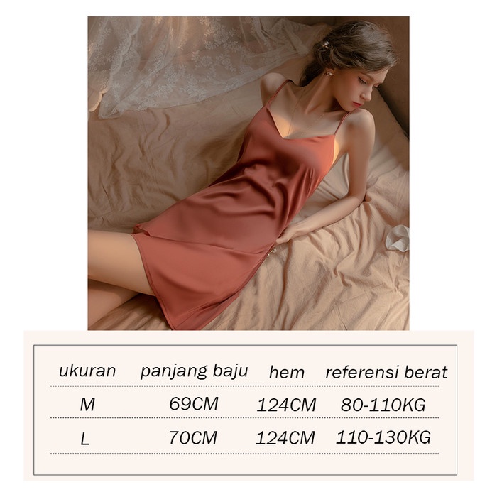 CJSW-D1320 TINO TINO Sexy Lingerie baju tidur sexy wanita / Lingerie dress silk satin premium / Night dress lingerie