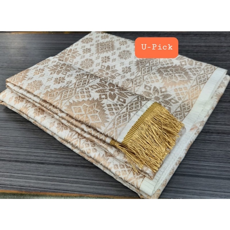 SARUNG SONGKET LILIT BAPAK+SELENDANG BESAR IBU//SONGKET BAPAK TRADISINAL// SONGKET PALEMBANG TERMURAH