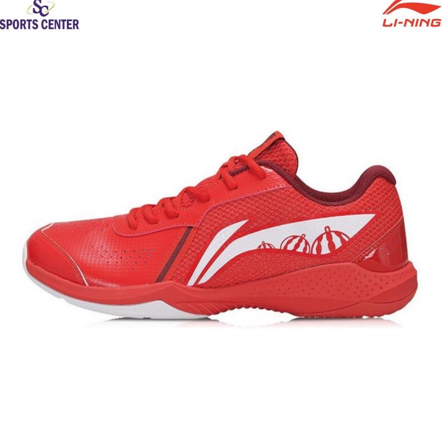 New Sepatu Badminton Lining Lie Ting Lite AYTS020 / AYTS 020 Fire Red