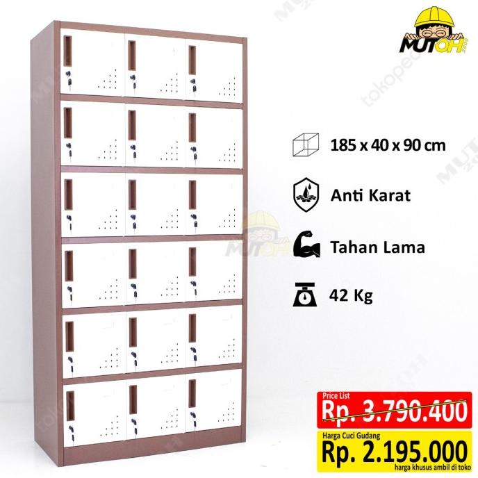 

PROMO LOKER BESI LOCKER BESI 18 PINTU LIMITED EDITION