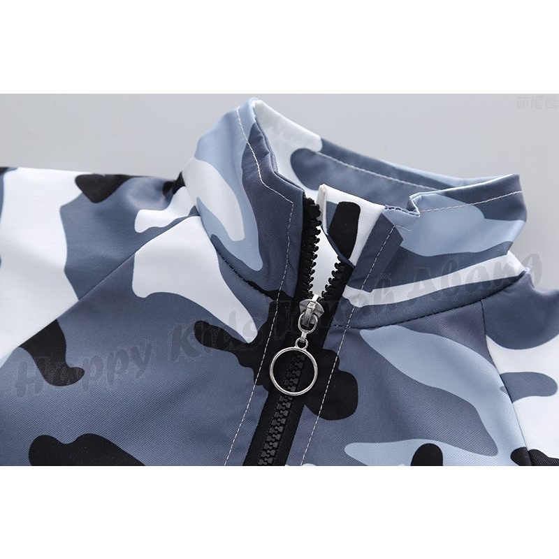 JAKET IMPORT ANAK LAKI-LAKI KEKINIAN / OUTER ANAK COWOK MOTIF ARMY TERMURAH