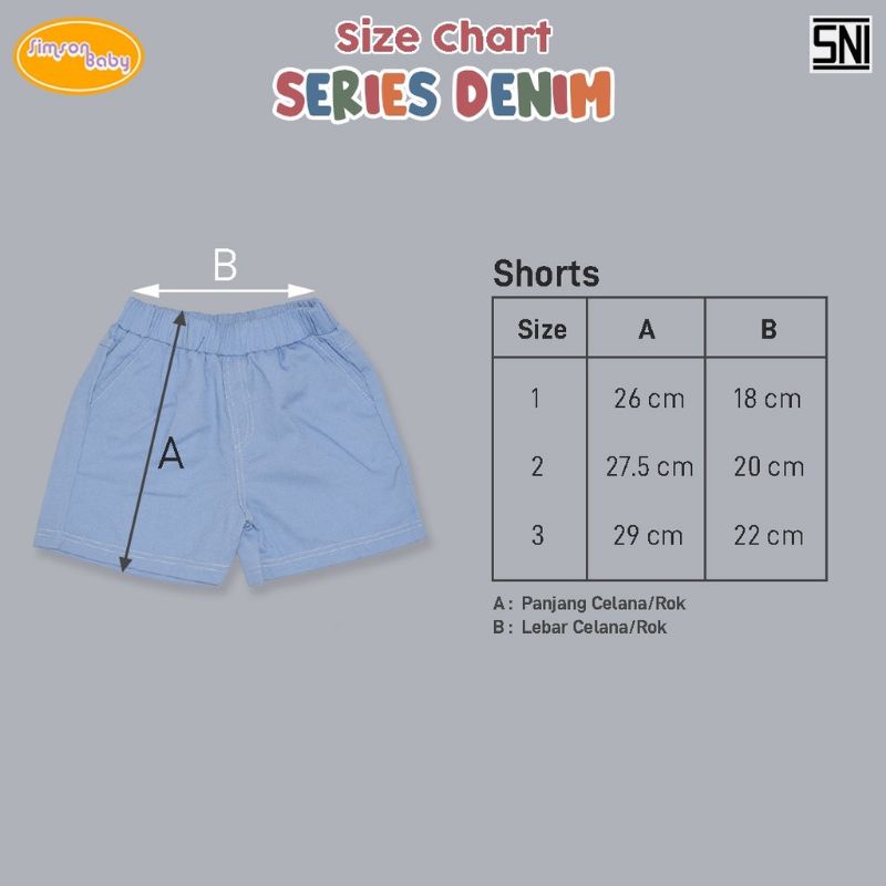Celana Jeans Pendek Denim Simson