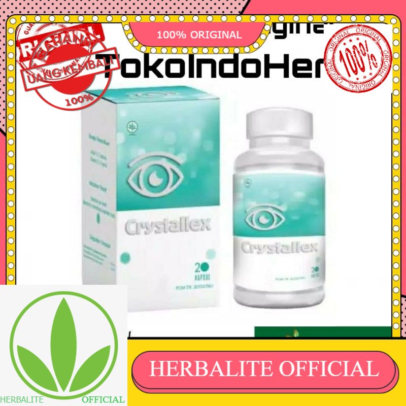 100% ORIGINAL CRYSTALLEX Asli Obat Mata Minus - Plus - Katarak 100% Manjur Dan Herbal
