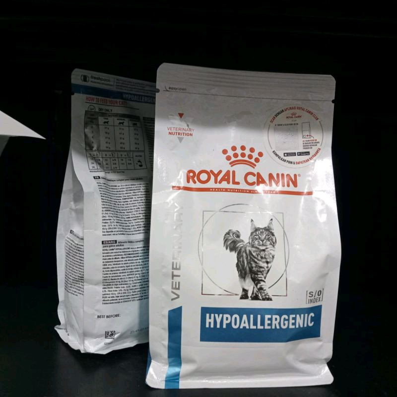 Rc Hypolargenic cat 400gr | makanan royal canin untuk kucing alergi