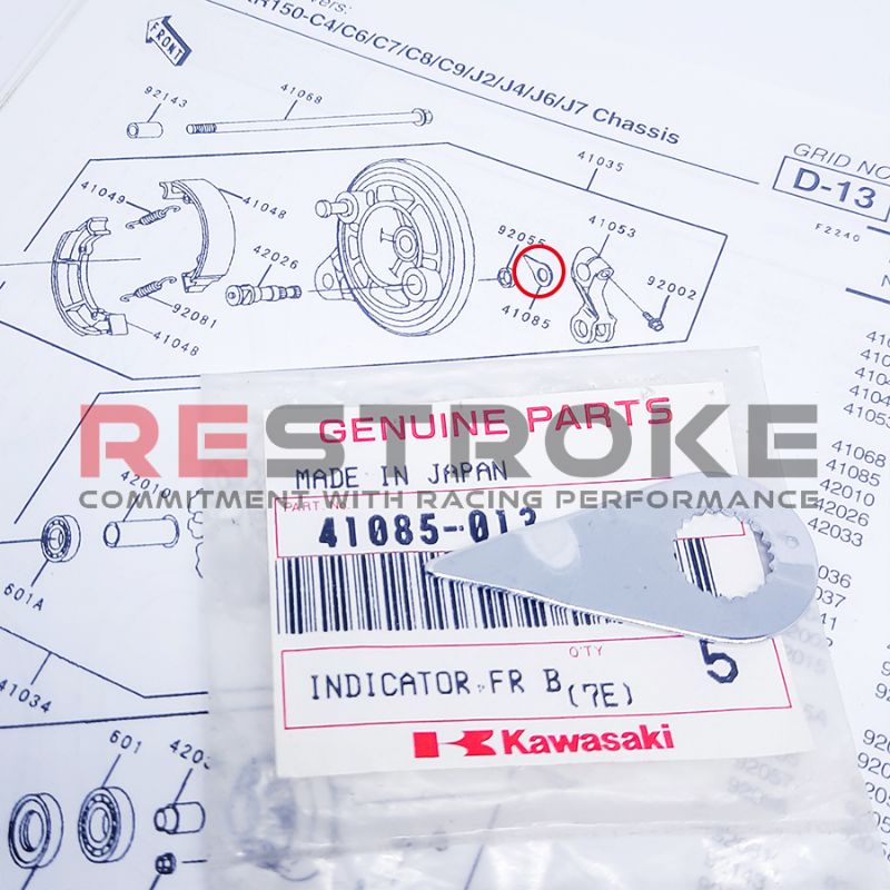 RARE PLAT INDIKATOR INDICATOR KAMPAS REM TROMOL NINJA KIS M ORIGINAL