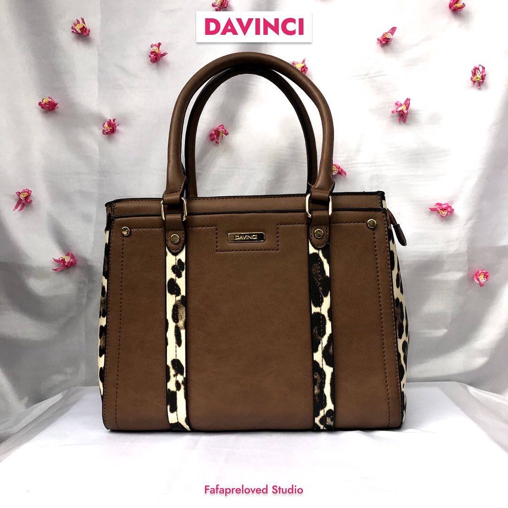 Tas Wanita Hand Bag DAVINCI | Large Brown | Fafa Preloved Store