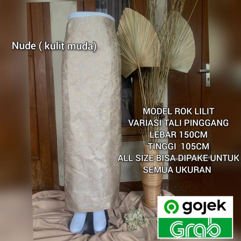 Rok songket / Rok lilit / Songket jadi / songket tinggal pake / Rok songket