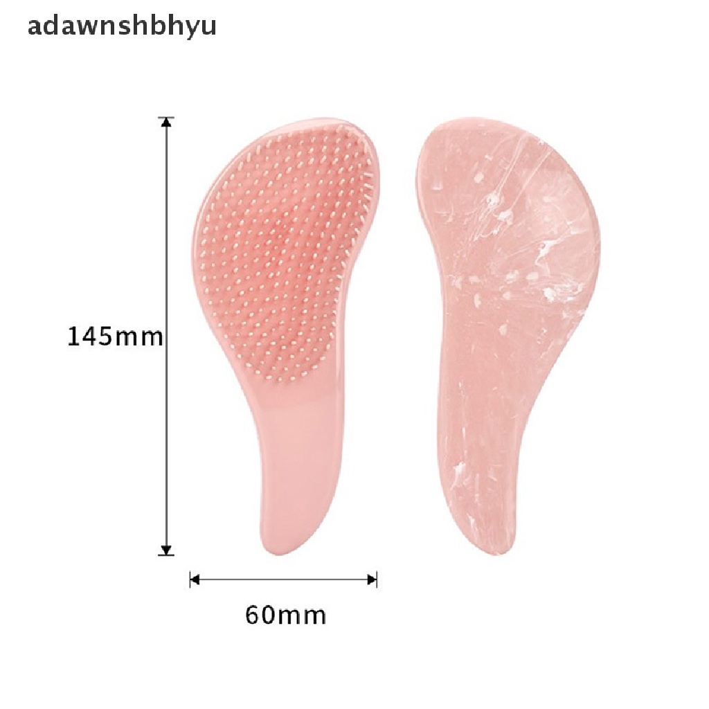 Adawnshbhyu Marbling Magic Sikat Rambut Anti Statis Gagang Kusut Detangling Sisir Pijat ID