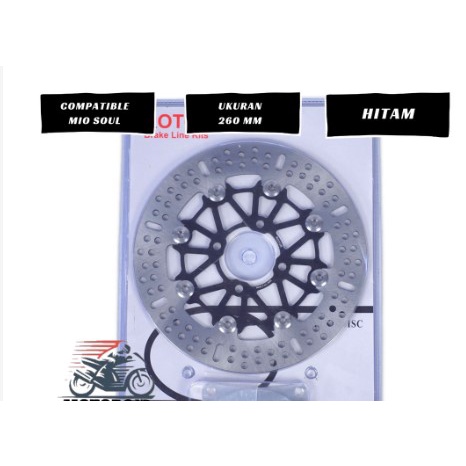 PIRINGAN ROTOR BULAT 260MM  PLUS BREKET DISC UNIVERSAL VARIASI MOTOR MIO SOUL HONDA  4 HOLE UNIVERSAL