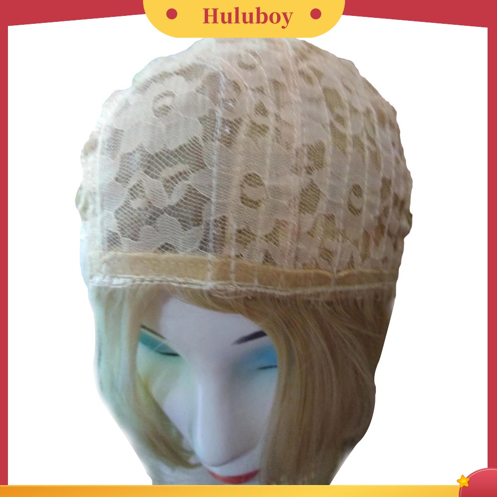 Wig Rambut Sintetis Model Lurus Panjang Sebahu Untuk Cosplay Wanita
