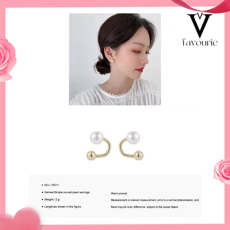 CODAnting Mutiara Temperamen Anting Desain Sederhana Wanita S925 Anting Kepribadian Perak S925-FA