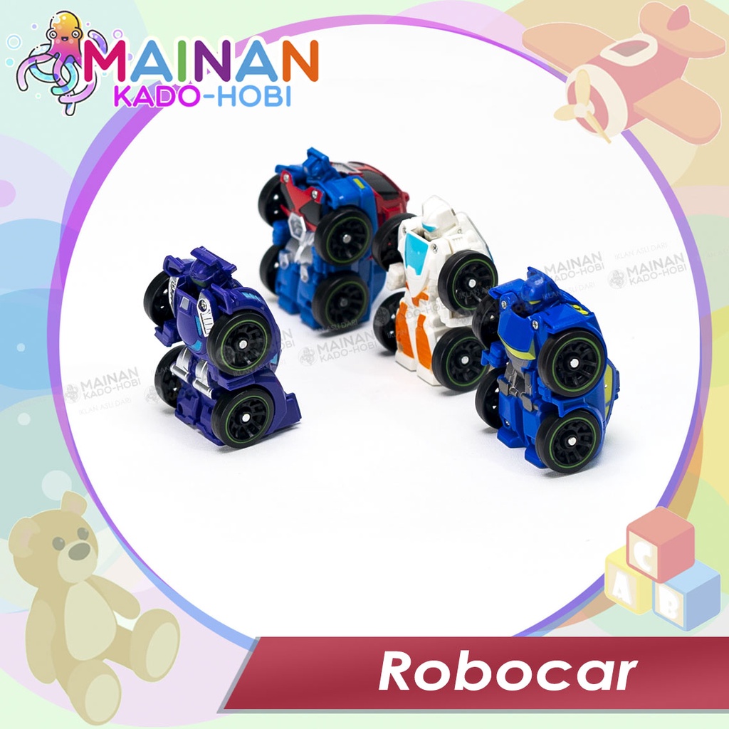 MAINAN ANAK MINIATUR ROBOCAR ACTOBOT ROBOT DEFORM TRANSFORM CAR