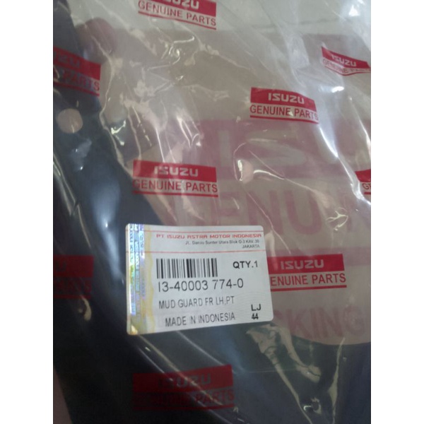 Mud guard/ penahan lumpur depan kiri Isuzu panther kotak