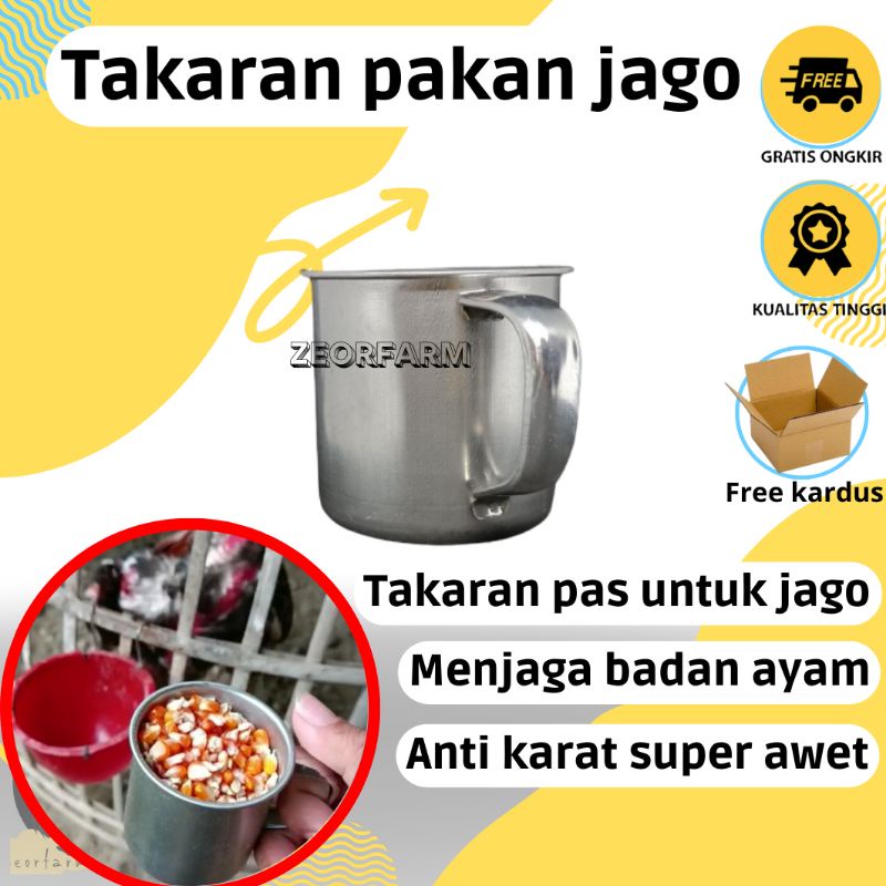 takaran pakan jago yang pas zeorfarm