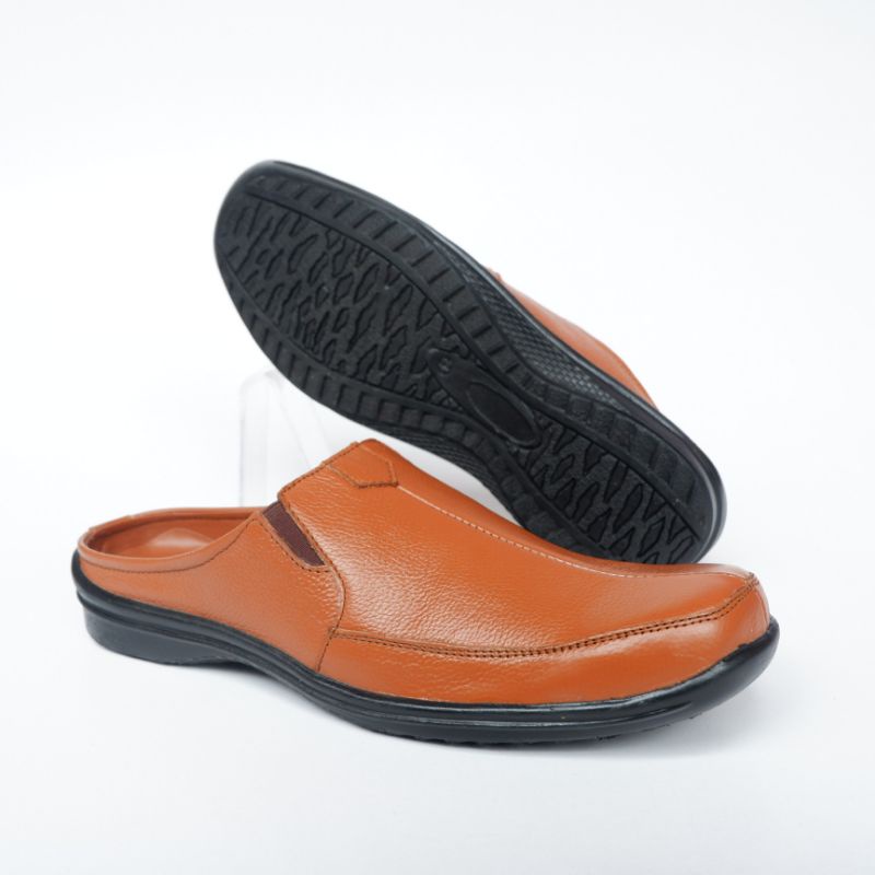 Sepatu sandal selop bustong pria bahan kulit sapi asli berkualitas ND_05