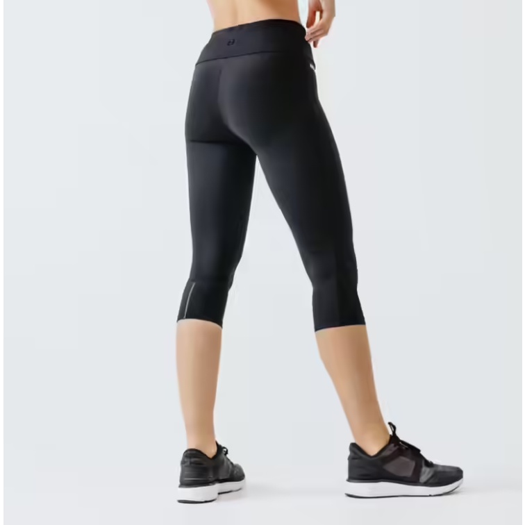 KALENJI Celana Legging Pendek 3/4 Wanita Serap Keringat