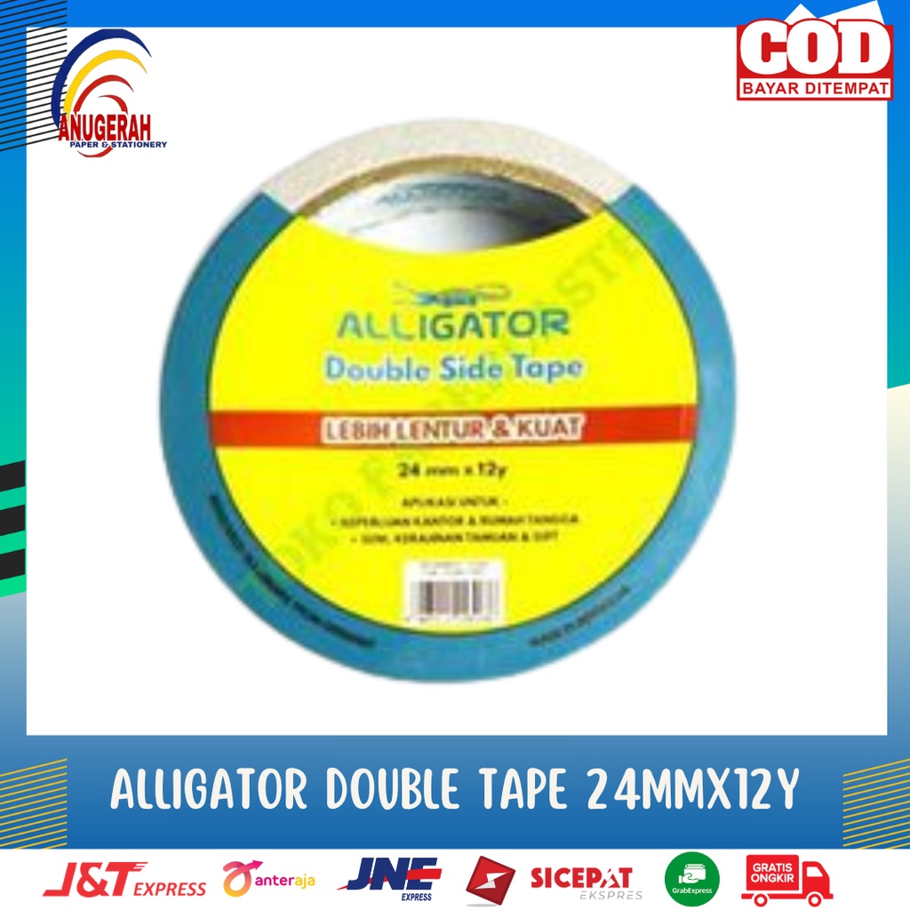 

ALLIGATOR DOUBLE TAPE 24MMX12Y (PCS)