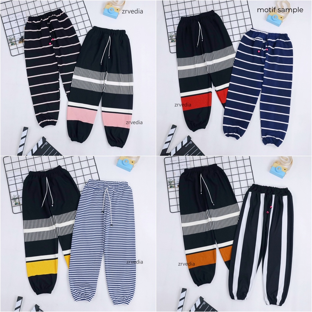 Jogger Motif Uk 7-8 Tahun / Joger Pants Celana Panjang Anak Perempuan Laki Import Grosir