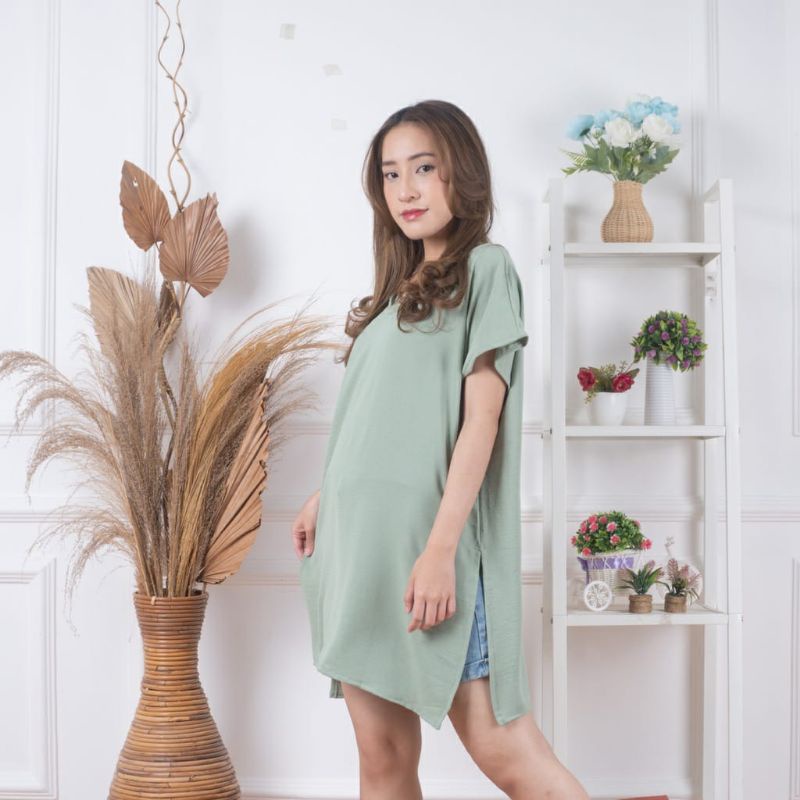 ATASAN NAGITA TUNIK CRINKLE AIRFLOW//NINA LONG SQUARE  TERLARIS