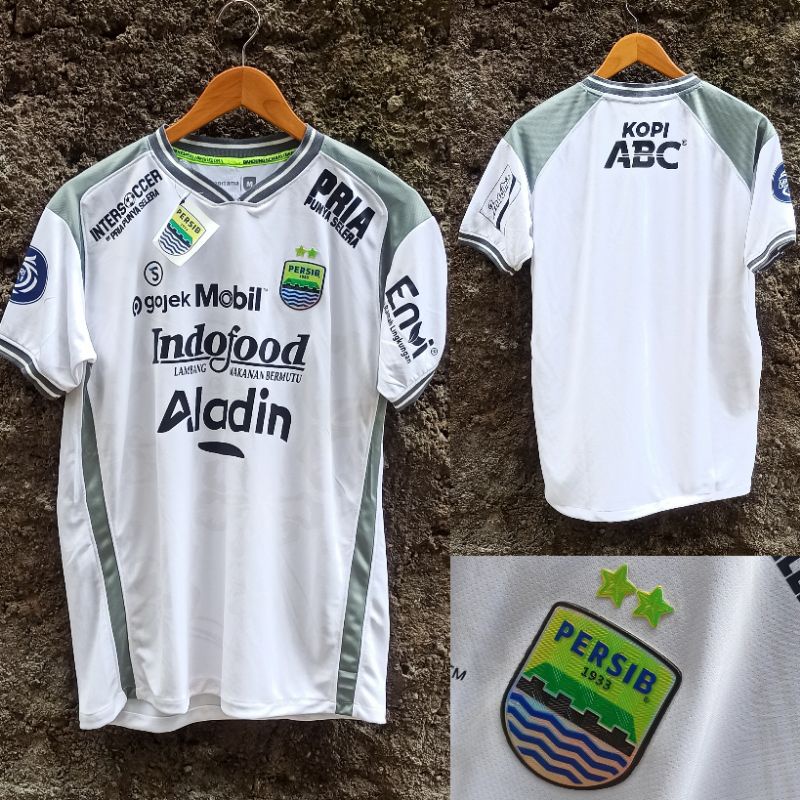 JERSEY PERSIB AWAY LOGO TIMBUL/JERSEY PERSIB PUTIH MUSIM 2021 2022