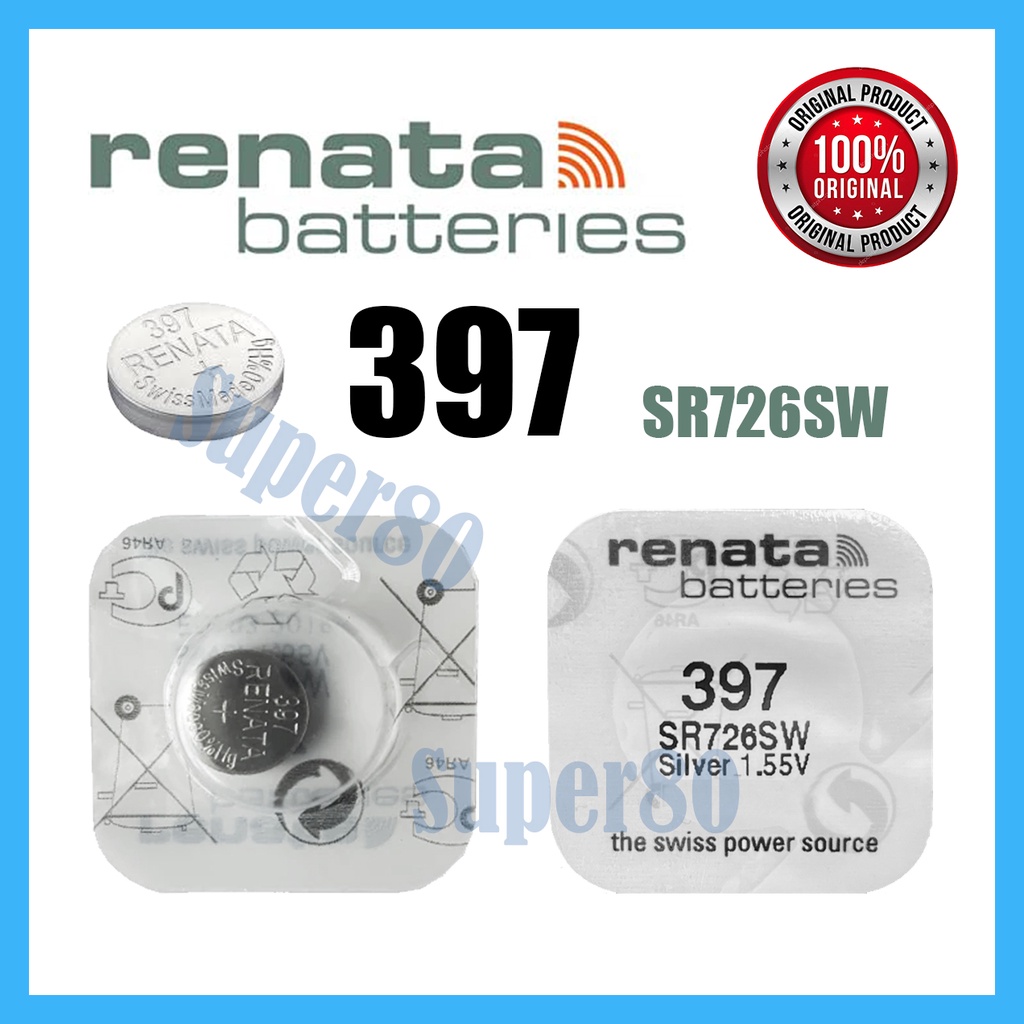 Renata Ori 397 SR726SW Baterai Jam Battery Batre Asli SR 726 SW SR726