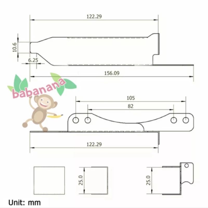 Bracket VGA PCI 2 Fan extension 90 120 mm TIDAK TERMASUK FAN