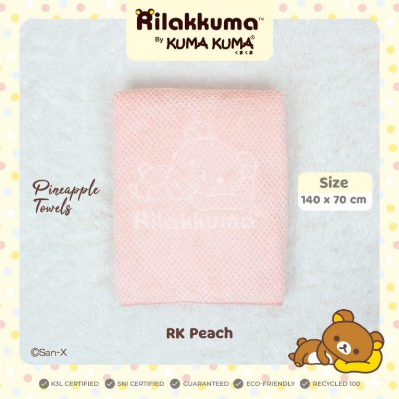 Rilakkuma By Kuma Kuma Handuk Pineapple 140x70 Cm / Handuk Bayi Premium Kuma-kuma