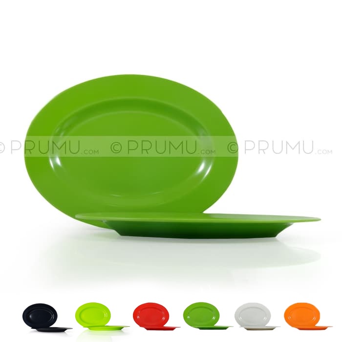 Piring Oval Melamin 8 inch - Piring Saji - Piring Panjang - Piring Lodor, Piring Kecil Melamine U808