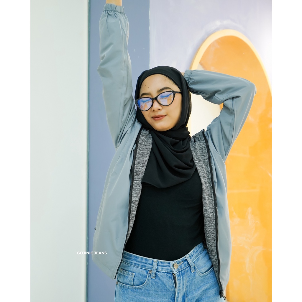 GOJINIEJEANS - JAKET REVERSIBLE GREY