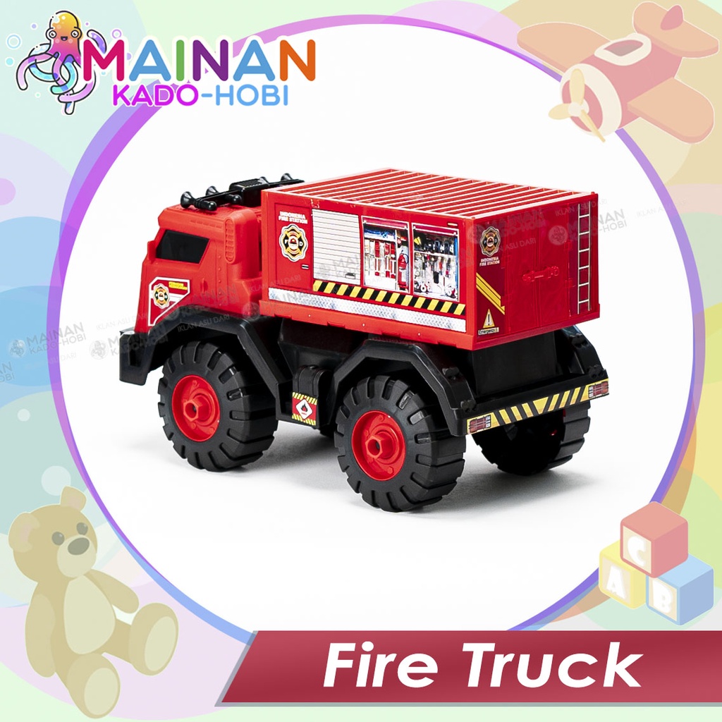 MAINAN ANAK DIECAST MOBIL PEMADAM KEBAKARAN FIRE TRUCK