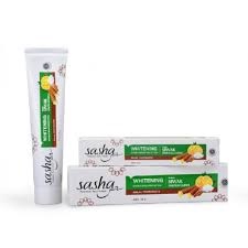 Sasha Pasta Gigi Herbal Antibacterial Siwak &amp; Sirih / Whitening 65gr tanpa box