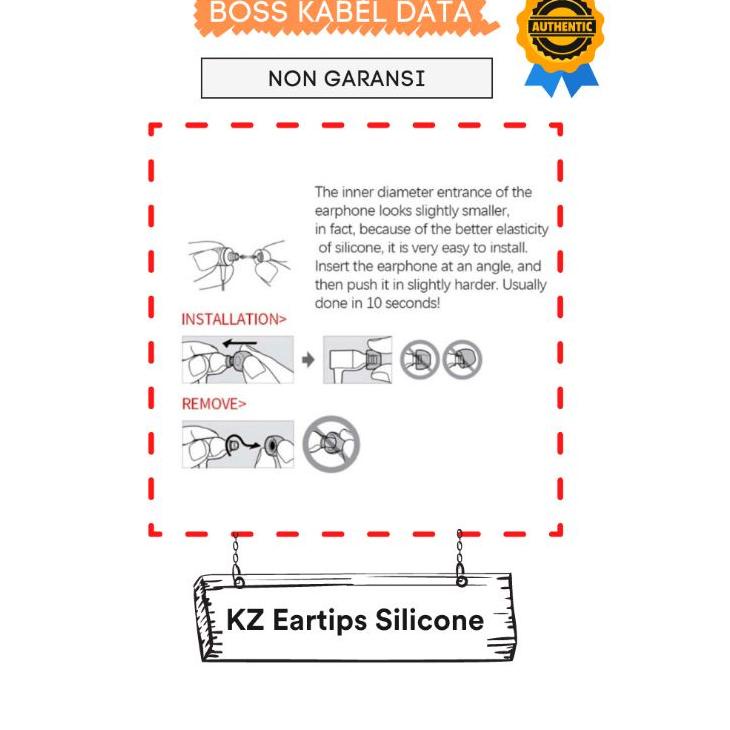 Dijamin Untung Kz Eartips Karet Super Soft isi 3 pasang ukuran SML Original Seperti Bawaan Kz EDX
