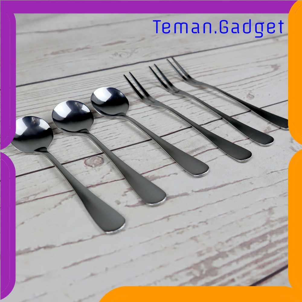 TG - DPR EWIN Sendok Garpu Elegant Swan Flatwares Base Stainless Steel - NP311