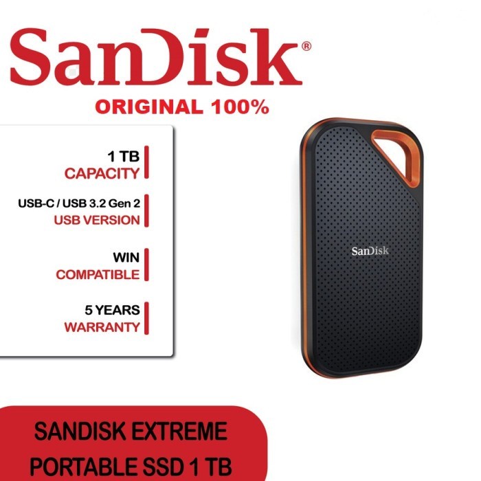 Extreme Pro  SSD sandisk   Portable E81 V2 1TB 2000MB/s USB 3.2