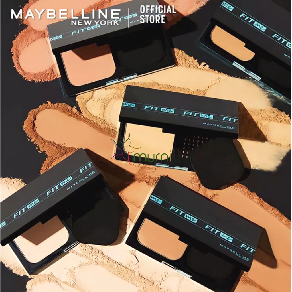 MAYBELLINE FIT ME MATTE + PORELESS POWDER POUNDATION 24HR OIL CONTROL SPF 44/PA++++ / TWC