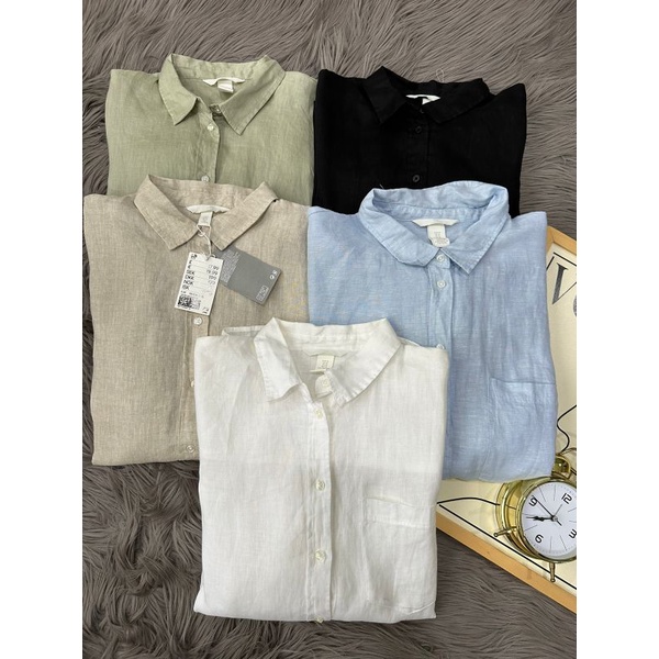 Hm pocket Linen blouse