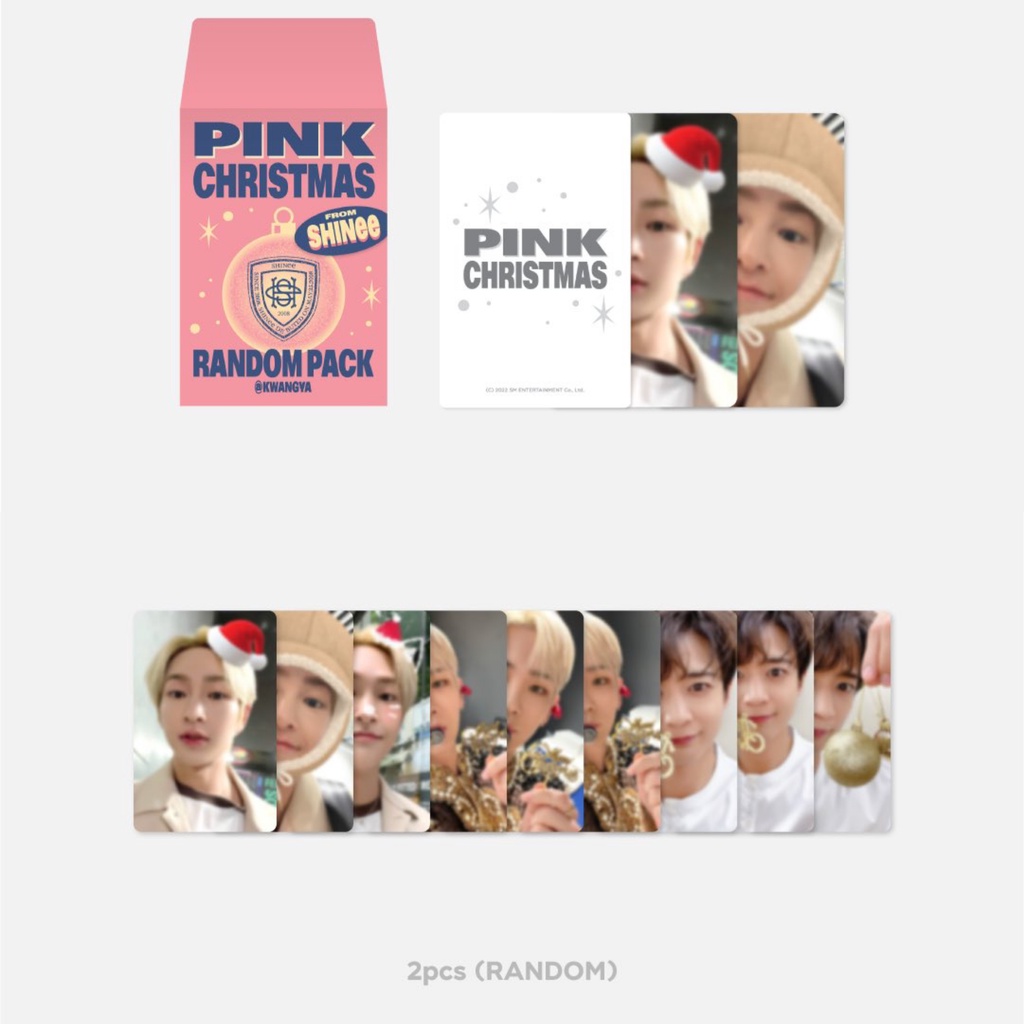 SHINee PINK CHRISTMAS RANDOM PACK PHOTOCARD @ KWANGYA