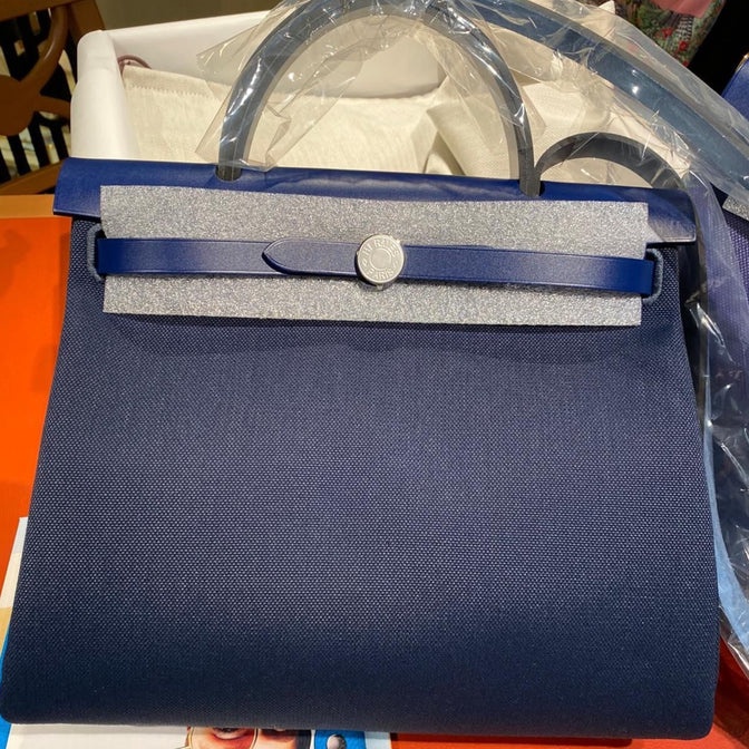 ✐☈Hermes Herdag imported waterproof canvas series Cabag handbag shoulder messenger bag