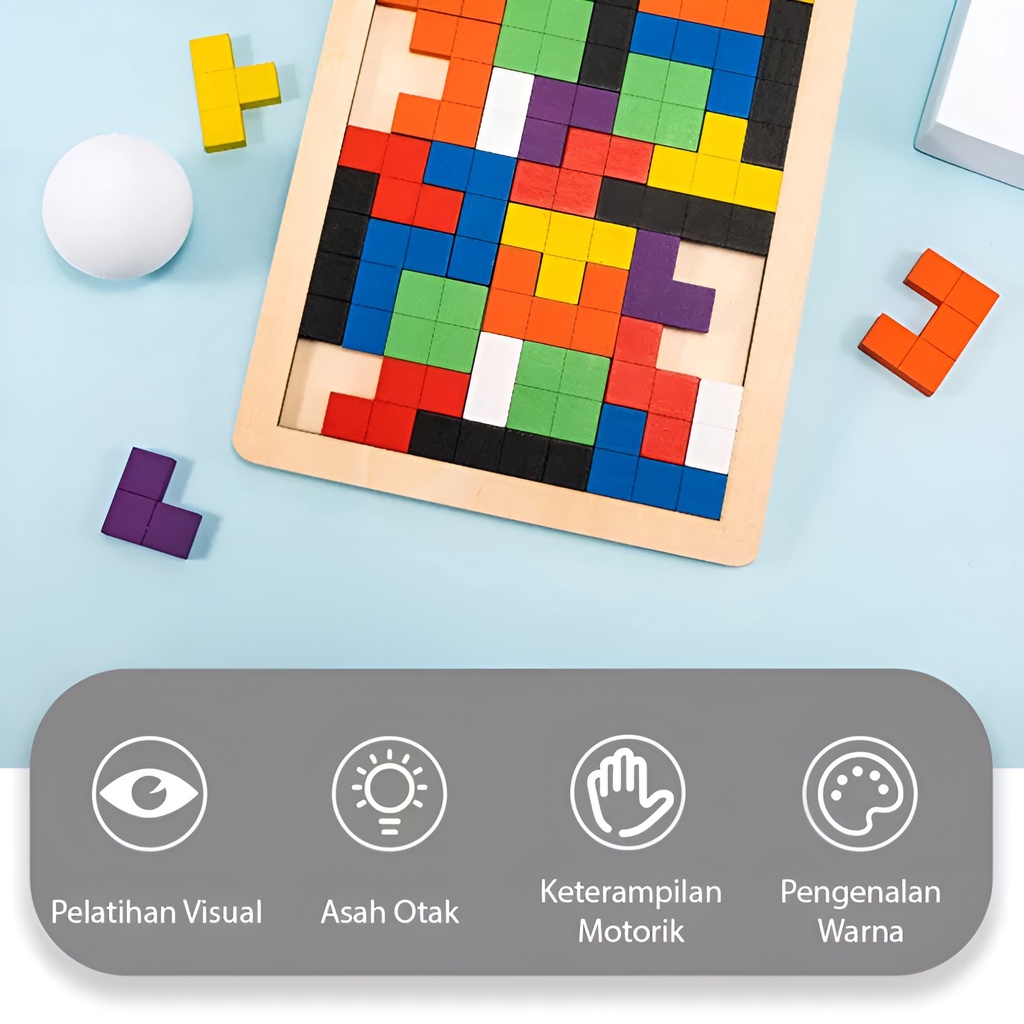 Tetris Puzzle Brain Game | Mainan Edukasi Anak Laki Laki | Kado Ulang Tahun Anak Perempuan | Mainan Terbaru 2022